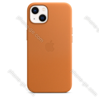Apple iPhone 13 Leather Case with MagSafe Golden Brown 