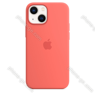 Apple iPhone 13 Mini Silicone Case with MagSafe Pink Pomelo 