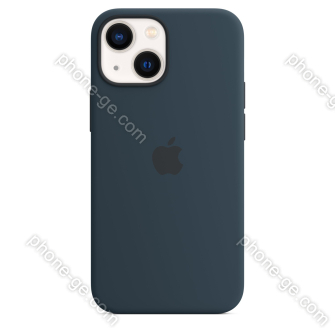 Apple iPhone 13 Mini Silicone Case with MagSafe Abyss Blue 