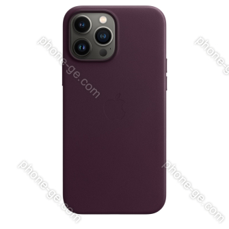 Apple iPhone 13 Pro Max Leather Case with MagSafe Dark Cherry 