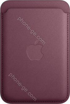 Apple iPhone Feingewebe wallet with MagSafe Mulberry 