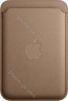 Apple iPhone Feingewebe wallet with MagSafe Taupe 