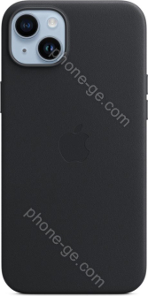 Apple leather case with MagSafe for iPhone 14 Plus midnight 