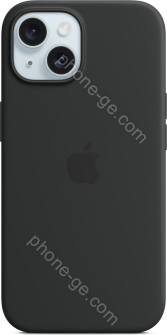 Apple silicone case with MagSafe for iPhone 15 black 