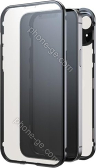 Black Rock 360° glass case for Apple iPhone 15 Plus transparent/black 