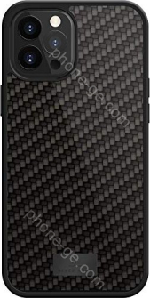 Black Rock Robust case Real carbon for Apple iPhone 12 Pro Max black 