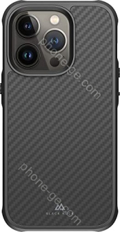 Black Rock Robust case Real carbon for Apple iPhone 14 Pro black 