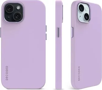 Decoded AntiMicrobial Silicone Back Cover для Apple iPhone 15 Plus Lavender
