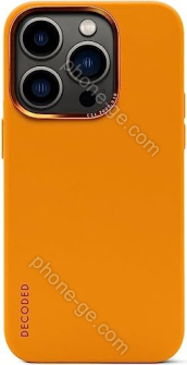 Decoded AntiMicrobial Silicone Back Cover for Apple iPhone 14 Pro Max Apricot 
