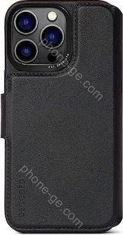 Decoded Leather Detachable wallet MagSafe for Apple iPhone 14 Pro black 
