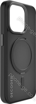 Decoded recycled plastic Loop Stand Back Cover for Apple iPhone 15 Pro transparent/black 