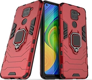 MRSTER Ringhalter Cover для Xiaomi Redmi Note 9 красный