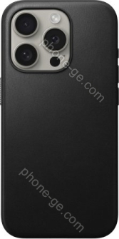 Nomad modern Leather case for Apple iPhone 15 Pro black 