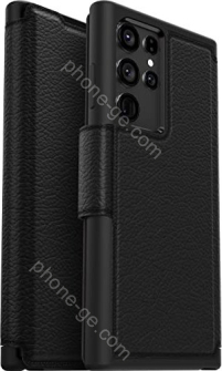 Otterbox Strada Folio (Non-Retail) for Samsung Galaxy S22 Ultra Shadow Black 