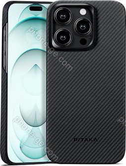 Pitaka MagEZ case 4 Twill for Apple iPhone 15 Pro Max black/grey 