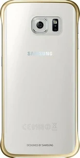 Samsung Clear Cover для Galaxy S6 Edge gold