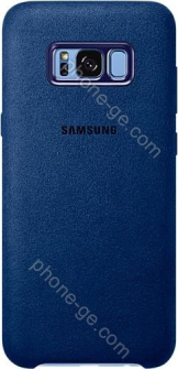 Samsung EF-XG955AL Alcantara Cover for Galaxy S8+ blue 