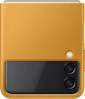 Samsung Leather Cover для Galaxy Z Flip 3 Mustard
