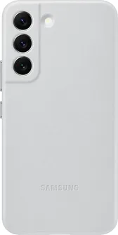 Samsung Leather Cover для Galaxy S22 Light Gray