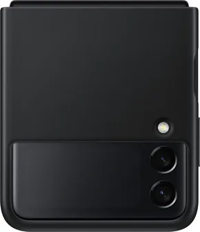 Samsung Leather Cover для Galaxy Z Flip 3 black