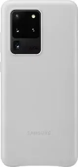 Samsung Leather Cover для Galaxy S20 Ultra light gray