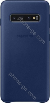 Samsung Leather Cover for Galaxy S10 navy blue 