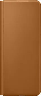Samsung Leather Flip Cover для Galaxy Z Fold 3 5G Camel