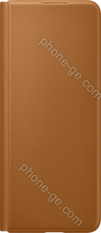 Samsung Leather Flip Cover for Galaxy Z Fold 3 5G Camel 