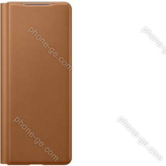Samsung Leather Flip Cover for Galaxy Z Fold 2 brown 
