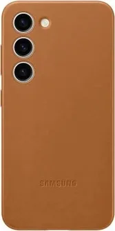Samsung Leather case для Galaxy S23 Camel