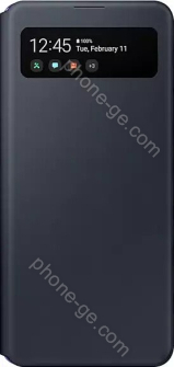 Samsung S-View wallet Cover for Galaxy A41 black 