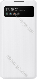 Samsung S-View wallet Cover for Galaxy A42 5G white 