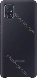 Samsung Silicone Cover for Galaxy A51 black 