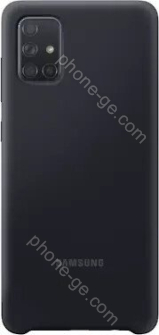 Samsung Silicone Cover for Galaxy A71 black 