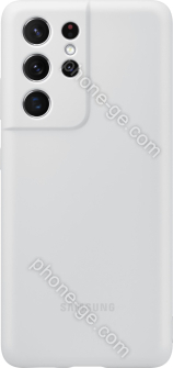 Samsung Silicone Cover for Galaxy S21 Ultra grey 