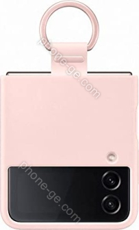 Samsung Silicone Cover with ring for Galaxy Z Flip 4 pink 