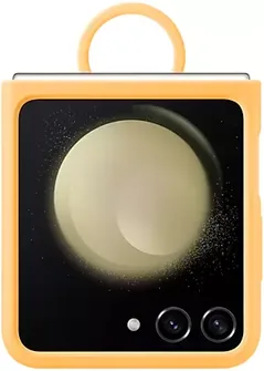 Samsung Silicone case with ring для Galaxy Z Flip 5 Apricot