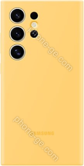 Samsung Silicone case for Galaxy S24 Ultra yellow 