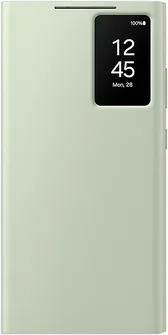 Samsung Smart View wallet case для Galaxy S24 Ultra light green