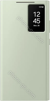 Samsung Smart View wallet case for Galaxy S24 Ultra light green 