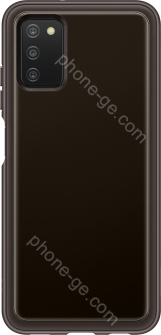 Samsung Soft clear Cover for Galaxy A03s black 