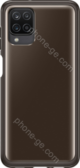 Samsung Soft clear Cover for Galaxy A12 black 