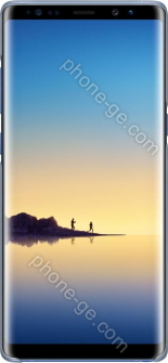 Samsung clear Cover for Galaxy Note 8 blue 