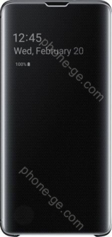 Samsung clear View Cover for Galaxy S10 black 