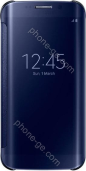 Samsung clear View Cover for Galaxy S6 Edge black 