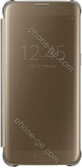 Samsung clear View Cover for Galaxy S7 Edge gold 