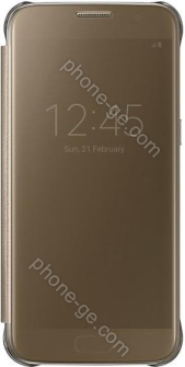 Samsung clear View Cover for Galaxy S7 gold 