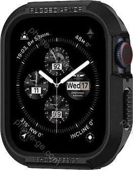 Spigen Rugged Armor for Apple Watch (45mm/44mm) Matte Black 