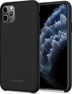 Spigen Silicone Fit для Эпл Айфон 11 Про Макс черный