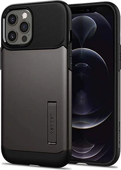 Spigen Slim Armor для Эпл Айфон 12 Про Макс gunmetal